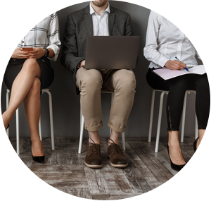 This image has an empty alt attribute; its file name is Interview.Circle-1.jpg