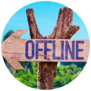 Offline circle